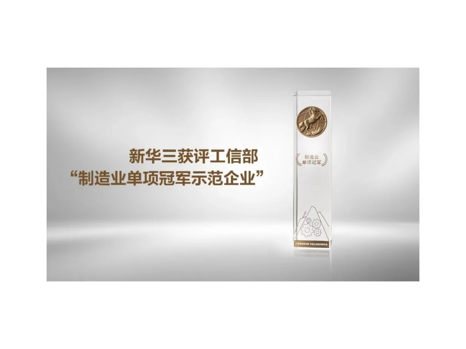 实“智”名归！精品国产一区二区三区四区入选工信部第六批制造业单项冠军名单